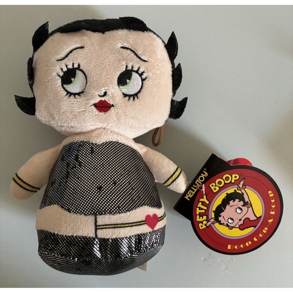 Betty Boop Plush KellyToy Pink Shiny Dress 7” Boop Oop-A-Doop 2018 NEW with Tags